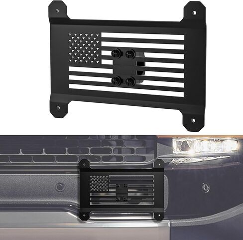 License Plate Holder Compatible with Rivian R1S/R1T, Front Plate Frames Tow Hooks License Plate Mount for Rivian R1T R1S Accessories 2022 2023 2024 (Normal) in Saudi Arabia