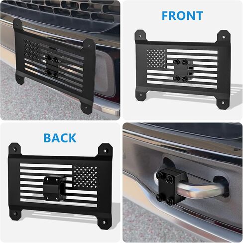 License Plate Holder Compatible with Rivian R1S/R1T, Front Plate Frames Tow Hooks License Plate Mount for Rivian R1T R1S Accessories 2022 2023 2024 (Normal) in Saudi Arabia