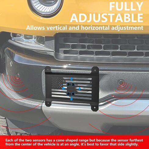 License Plate Holder Compatible with Rivian R1S/R1T, Front Plate Frames Tow Hooks License Plate Mount for Rivian R1T R1S Accessories 2022 2023 2024 (Normal) in Saudi Arabia