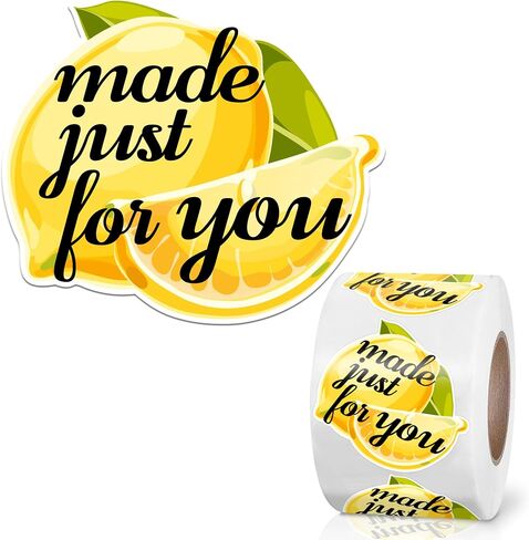 ملصقات You're The Zest Lemon، 500 قطعة من ملصقات الأعمال الصغيرة، تغليف أكياس الهدايا، ملصقات حقائب الهدايا الجيدة، ملصقات مصنوعة يدويًا in Saudi Arabia