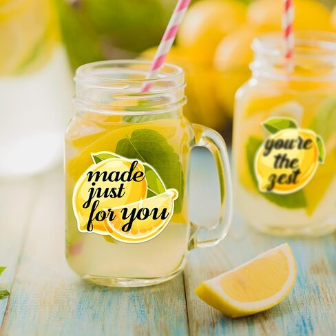 ملصقات You're The Zest Lemon، 500 قطعة من ملصقات الأعمال الصغيرة، تغليف أكياس الهدايا، ملصقات حقائب الهدايا الجيدة، ملصقات مصنوعة يدويًا in Saudi Arabia