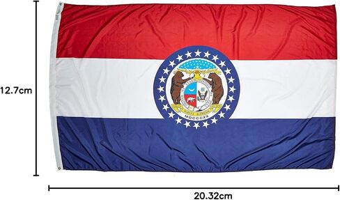 Annin Flagmakers Missouri State Flag USA-Made to Official State Design Specifications, 3 x 5 Feet (Model 142960) in Kuwait