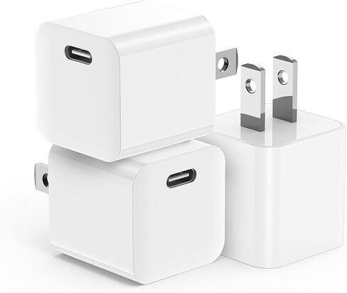 USB C Charger Block,Cabepow [3Pack] Type C Charging Block Wall Plug Adapter Cube Replacement for iPhone 15 14 13 12 Pro/Pro Max/Plus,iPad Pro,MacBook,Apple Watch in Saudi Arabia