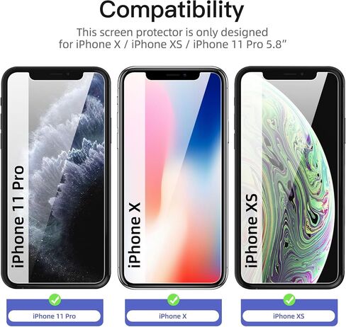 NEW'C [3 Pack Privacy Screen Protector for iPhone 14,13,13 Pro (6.1 Inch), Anti Spy Tempered Glass Film,Case Friendly Ultra Resistant in Saudi Arabia