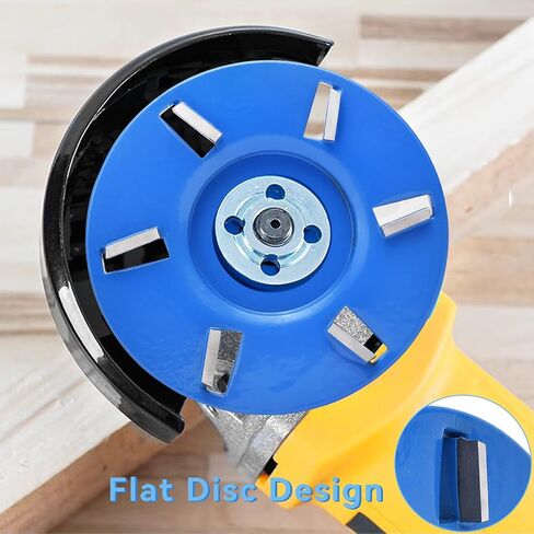 Wood Turbo Carving Disc in 6 Teeth Flat Wood Grinding Wheel with 7/8" Arbor, Woodworking Turbo Tea Tray for Wood Carving Shaping in Saudi Arabia