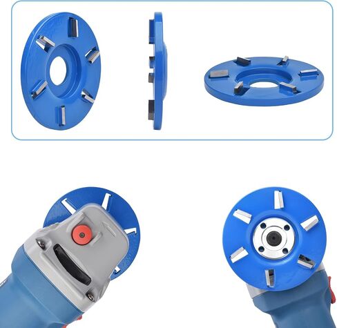 Wood Turbo Carving Disc in 6 Teeth Flat Wood Grinding Wheel with 7/8" Arbor, Woodworking Turbo Tea Tray for Wood Carving Shaping in Saudi Arabia