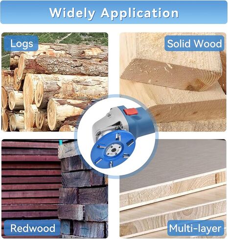 Wood Turbo Carving Disc in 6 Teeth Flat Wood Grinding Wheel with 7/8" Arbor, Woodworking Turbo Tea Tray for Wood Carving Shaping in Saudi Arabia