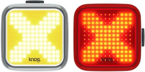Knog Blinder Twinpack Square Front and Rear Light Kit Adult Unisex, Black, One Size in Saudi Arabia