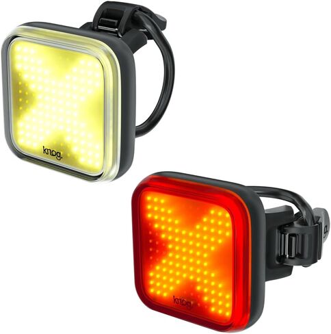 Knog Blinder Twinpack Square Front and Rear Light Kit Adult Unisex, Black, One Size in Saudi Arabia