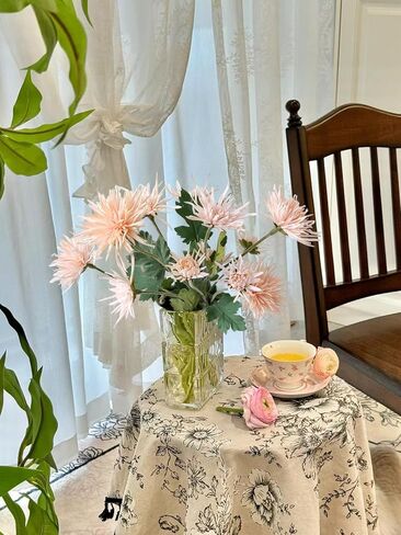 3 قطع زهور صناعية من زهور الأقحوان الأحمر اليوسفي بطول 68.58 سم للأمهات العنكبوتية من بوهو زهور حرير صناعية لعيد الحب والمنزل والمطبخ وديكور الزفاف وعيد الفصح وعيد الأم قطعة مركزية للطاولة in Kuwait