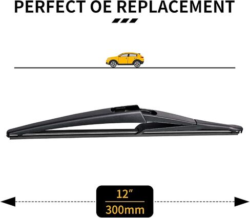 Rear Wiper Blade, HOSONIC 8A Rear Windshield Wiper Blade, Original Equipment Replacement All-season Rear Wiper 8 Inch, Double Service Life (Pack of 2) in Saudi Arabia