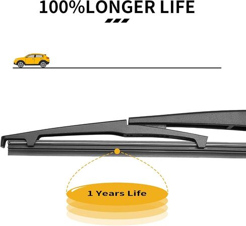 Rear Wiper Blade, HOSONIC 8A Rear Windshield Wiper Blade, Original Equipment Replacement All-season Rear Wiper 8 Inch, Double Service Life (Pack of 2) in Saudi Arabia
