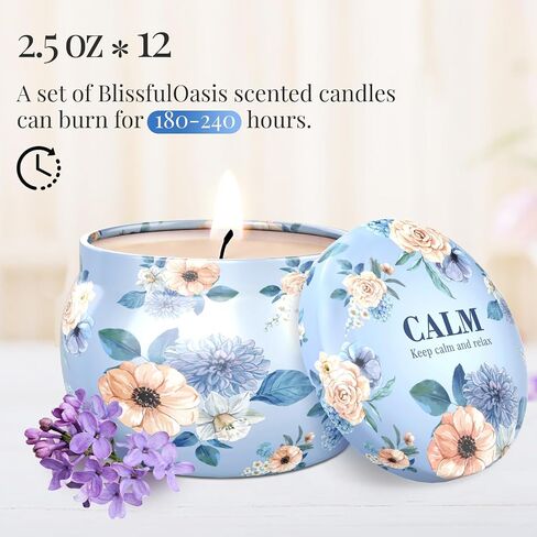 Scented Candles Set, 30 oz 12 Pack Candles for Home Scented, 180-240 Hours Candle Present Set for Men and Women in Saudi Arabia