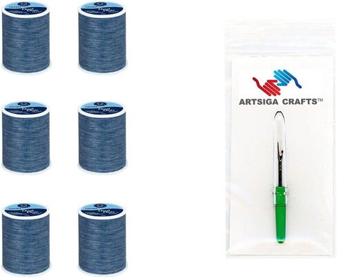 Coats & Clark Sewing Thread Dual Duty Plus Jeans Thread 60 Yards (3-Pack) Red Orange Bundle with 1 Artsiga Crafts Seam Ripper S974-8145-3P in Saudi Arabia