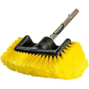 Big Bird Brush (Soft) Yellow Boat Deck Scrub Brush for Cleaning and Washing - Boat Cleaner & Car Cleaner
