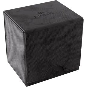 Gamegenic Sidekick Pro 100+ XL Convertible - Premium Deck Box with Secure Card Storage, UV Protected Slide Card Case, Display Top Card, Extra Token Drawer, Magnetic Closure, Black Color, Made