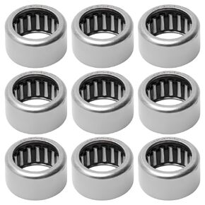 Othmro 10pcs HK1212 Drawn Cup Needle Roller Bearings,Open End,12mm Bore Dia,18mm OD,12mm Width Two Way Bearing