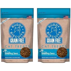 بسكويت بادي 3 أونصة من حلوى القطط الناعمة والمطاطية الخالية من الحبوب والمصنوعة من لحم الديك الرومي وجبن الشيدر اللذيذ الطبيعي in Kuwait