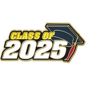 Crown Awards Class of 2025 Pins, Class of 2025 Graduation Hat Pins with Color Enamel Prime