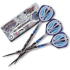 Shot Darts Steel Tip, Warrior Tipu (21g/23g/25g), 80% Tungsten, Front Weighted with Secure Grip for Maximum Aerodynamics, Professional Dart Set and Flights Made in New Zealand, Metal Tip Bar Darts
