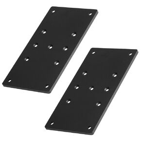 2 قطعة 10 بوصة طول × 5.5 بوصة عرض لوحة دعامة إصلاح مستقيمة مسطحة لعمود 6 × 6 8 × 8، سمك 4.8 مم، موصل خشب الخشب in Kuwait