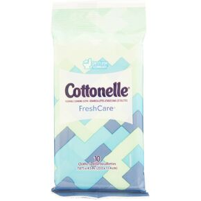 Cottonelle Fresh Care Flushable Cleansing Cloths, Color May Vary 10 ea (Pack of 4)