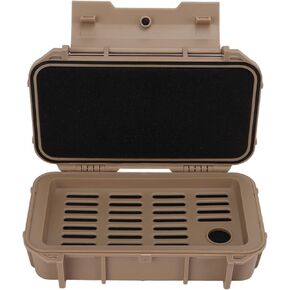 Hapivida Waterproof Dry Box Protective Case, Outdoor Waterproof Shockproof Box, ABS Plastic Storage Tool Box for Camping, Fishing, Hiking, Water Sports(Green)