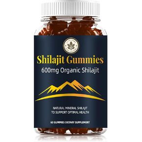 Himalayan Shilajit Gummies - Natural Energy and Health Support (600mg), Honey