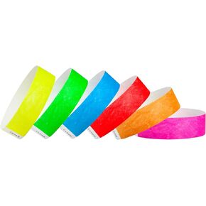 WristCo White Tyvek Wristbands for Events - 600 Count - Comfortable Tear Resistant Paper Bracelets ID Wrist Bands for Concerts Festivals Admission Party Identification