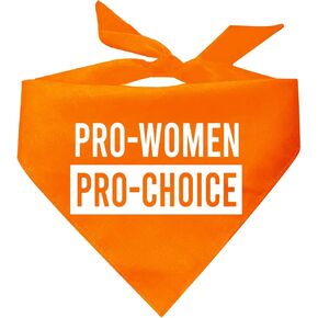 Pro-Women Pro-Choice Abortion Ban Women's Rights Dog Bandana (Assorted Colors)