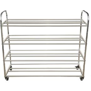 رف تخزين كرة السلة من TNZMART مزود بعجلات، رف تخزين كروي مزدوج الصف، حامل متعدد الكرات متحرك، رف تخزين من الفولاذ المقاوم للصدأ in Kuwait