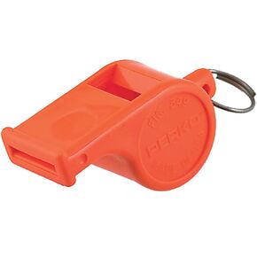 Perko 0349DP Ball Type Whistle, Orange Plastic -Packaged