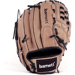 BARNETT SL-120 Leather Baseball Glove Infield/Outfield, Size 12", Brown
