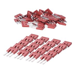 UFB FBS DIN Rail Terminal Block Press-Fit Jumper 3 Pole Plug-in Bridge Three Pole for 2.5mm Terminal Block 50 Pcs