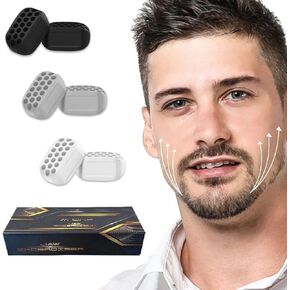 M ONE Jawline Exerciser for Men and Women, 6 pcs Silicone Jaw Exerciser Tablets with 3 Resistance Levels.