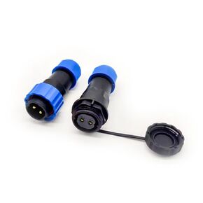 SP21 Waterproof Power Connector 2 Pin Male Plug & Female Socket Straight Solder Waterproof IP68 Dustproof Aviation Plugs