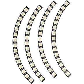 60 Bits RGB LED Rings 60 X WS2812B 5050 Rings Lamp Light with Integrated Drivers for Arduino RPI SK6812