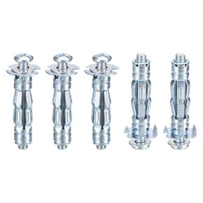 M5x37mm Hollow Wall Anchors - 20 Pack - Good for Hollow Wall Plaster Walls - Carbon Steel Hollow Drywall Anchors Screws, Silver