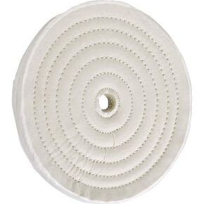 Woodstock D3088 8-Inch by 40 Ply by 3/4-Inch Hole Soft Muslin Buffing Wheel
