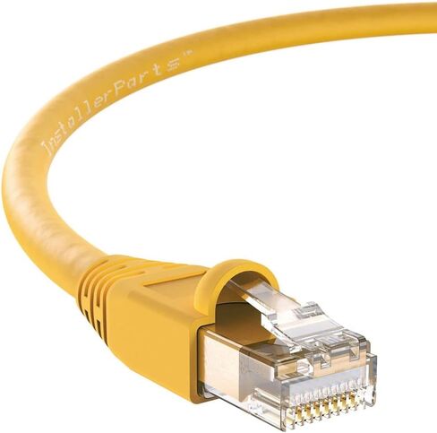 كابل إيثرنت InstallerParts CAT6A كابل UTP بطول 1 قدم - أحمر - سلسلة احترافية - شبكة 10 جيجابت/ثانية/كابل إنترنت عالي السرعة، 550 ميجاهرتز in Saudi Arabia