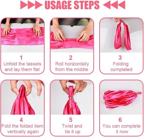 إكليل شرابات ورقية، 15 عبوة من لافتة شرابة ورقية معلقة لتزيين حفلات الزفاف وحفلات الزفاف وحفلات الزفاف (وردي) in Kuwait