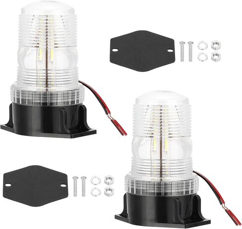 PATIKIL LED Strobe Warning Lights, 2Pcs 10V-80V Leds Flashing Lamps with Magnetic Base for Truck Tractor Vehicle Roof Forklift Golf Cart Mower UTV Car, Blue in Saudi Arabia