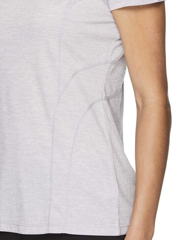 Reebok Womens Poly Marled Basic T-Shirt, Grey, Small in Saudi Arabia