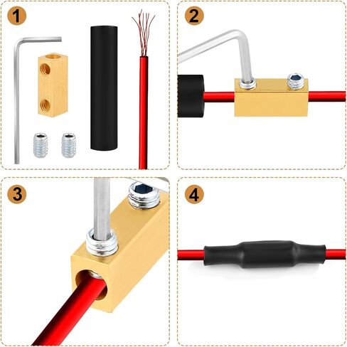20 قطعة من موصلات الأسلاك ذات 8 قياسات، موصل إرساء 8 AWG، محطة توصيل الأسلاك السريعة، موصلات طرفية سلكية 20 أمبير، مجموعة صواميل موصل الأسلاك مع براغي ومفتاح ربط أنابيب الانكماش in Saudi Arabia