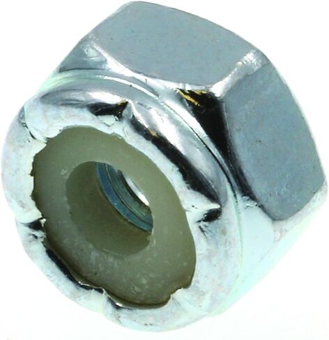 Prime-Line 9074914 Nylon Insert Lock Nuts, #8-32, Grade 2 Zinc Plated Steel (50 Pack) in Saudi Arabia