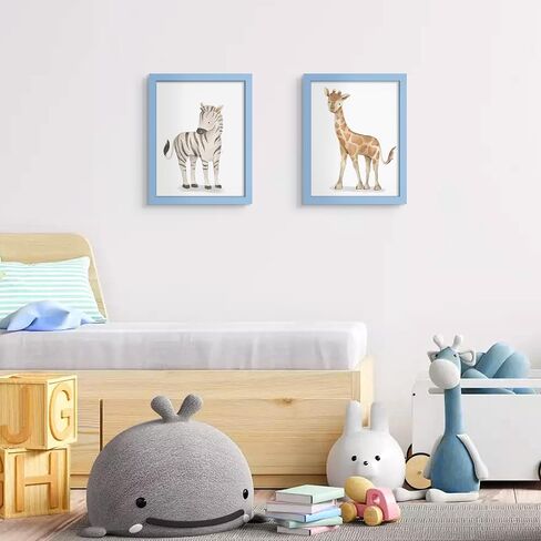 upsimples 8x10 Picture Frame, Display Pictures 5x7 with Mat or 8x10 Without Mat, Wall Hanging Photo Frame, Blue, 1 Pack in Saudi Arabia
