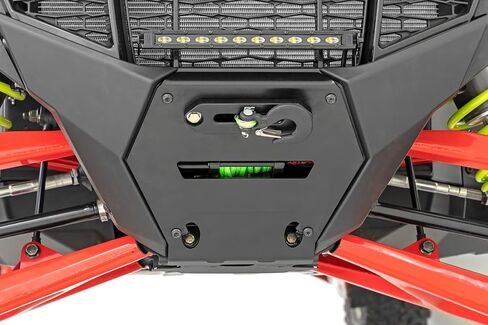 Rough Country LED Winch Mounting Kit with RS6500S for Polaris RZR Pro R (2022) - Includes 6500 LB Synthetic Rope Winch in Saudi Arabia
