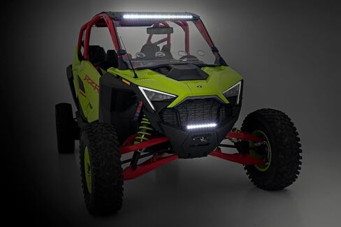 Rough Country LED Winch Mounting Kit with RS6500S for Polaris RZR Pro R (2022) - Includes 6500 LB Synthetic Rope Winch in Saudi Arabia