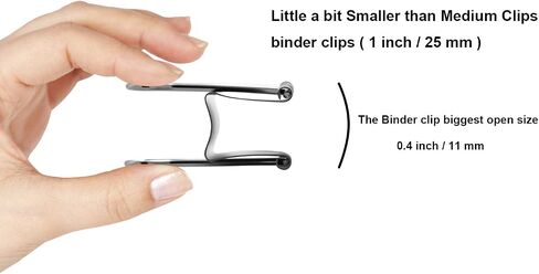 Silver Binder Clips Large (Jumbo) of 2 inch ( 50 mm ) Colored Paper Clamp Assorted Size Assortment (Office or School Metal Fold Back Clip Metal Clips.) (2 in /50 mm)(Silver, 12 - Count) in Saudi Arabia