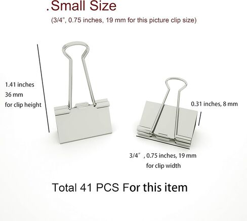 Silver Binder Clips Large (Jumbo) of 2 inch ( 50 mm ) Colored Paper Clamp Assorted Size Assortment (Office or School Metal Fold Back Clip Metal Clips.) (2 in /50 mm)(Silver, 12 - Count) in Saudi Arabia